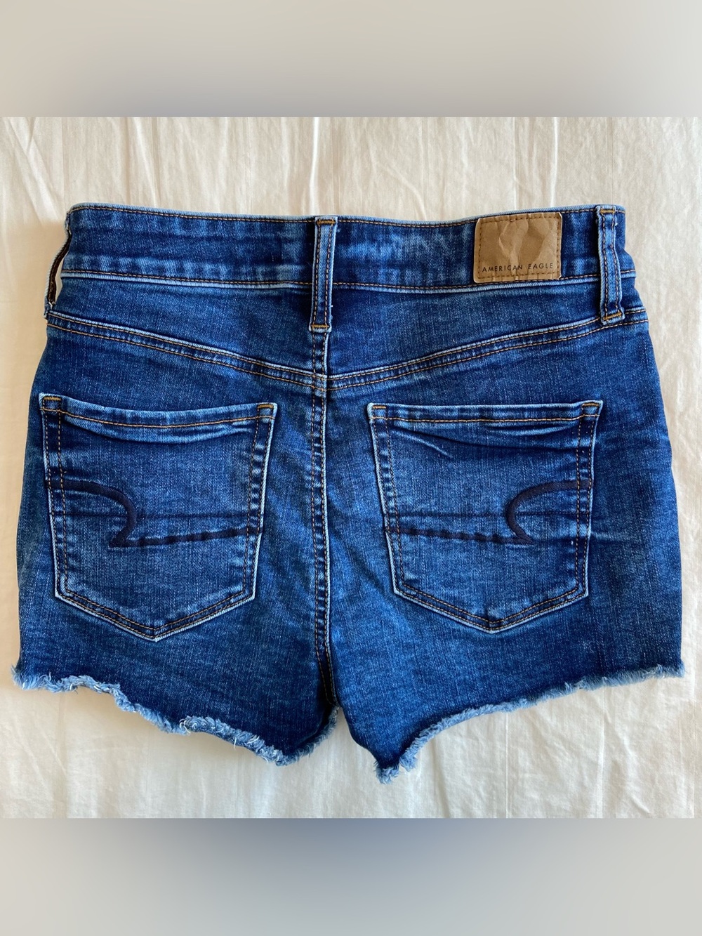 BUNDLE 3 American Eagle Stretch High Waist Denim Shorts US 4 - Picture 7 of 9